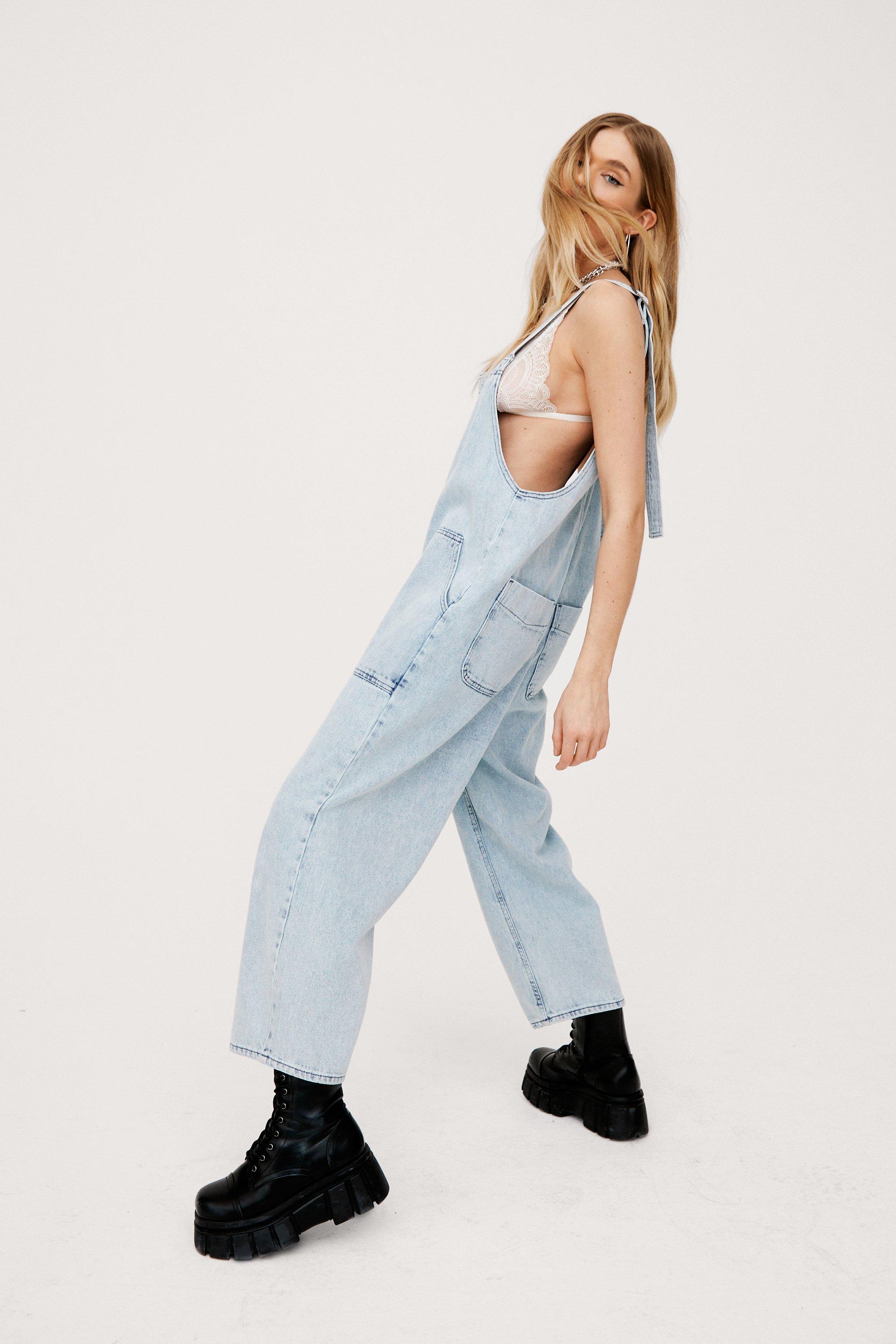 Denim on sale culotte dungarees